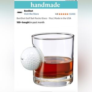 BenShot Golf Ball Rocks Glass